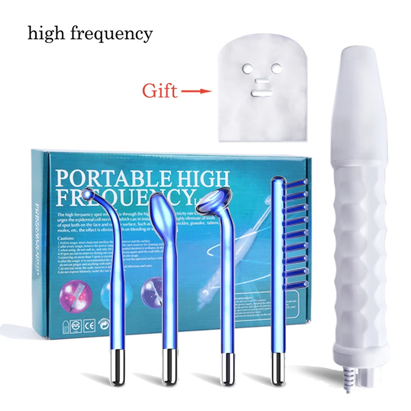 High Frequency Facial Machine Argon Neon Gas Comprehensive Acne Remover inflammation Face Remove Wrinkles High Frequency Wand