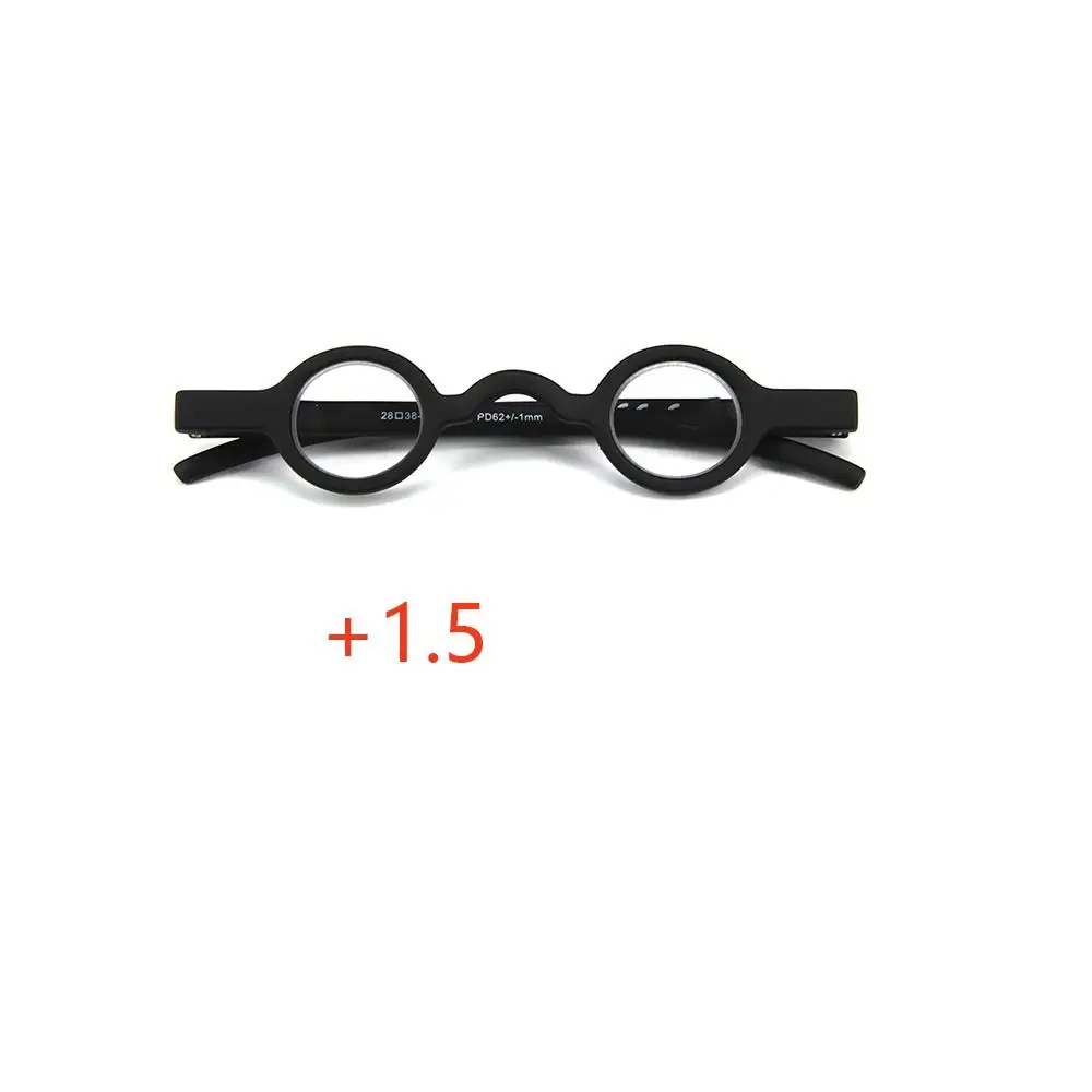 

New Portable Reading Glasses Retro Round Frame Presbyopic Glasses Resin 1.0/1.5/2.0/2.5/3.0 Presbyopia Eyeglasses Unisex