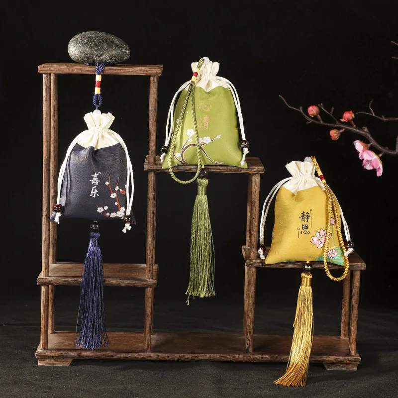 Zen Chinese style traditional ancient style tips Dragon Boat Festival sachet empty bag jewelry bag sachet embroidery purse sache