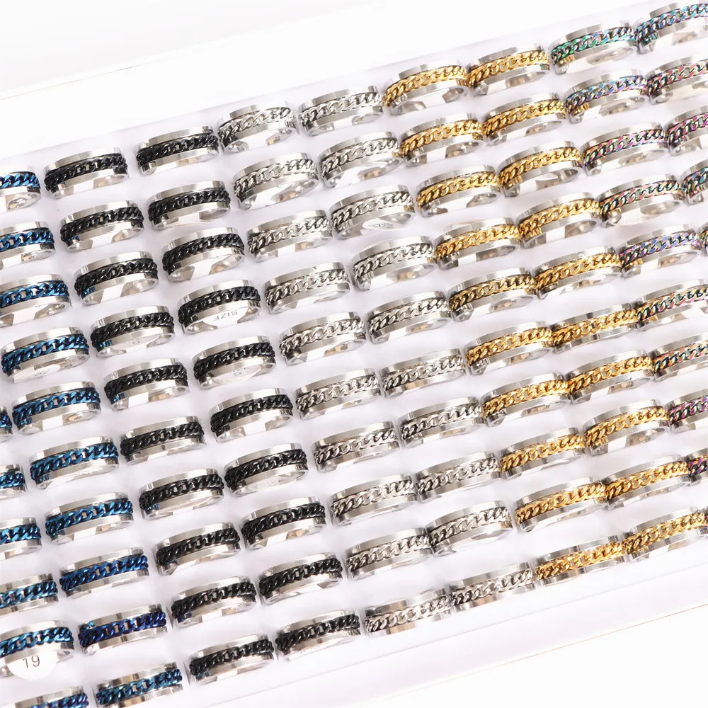 10 teile/los Großhandel Mode Einfache Edelstahl Ring Für Männer Frauen Schöne Trendy Punk Schmuck Vintage Geburtstag Party Geschenke