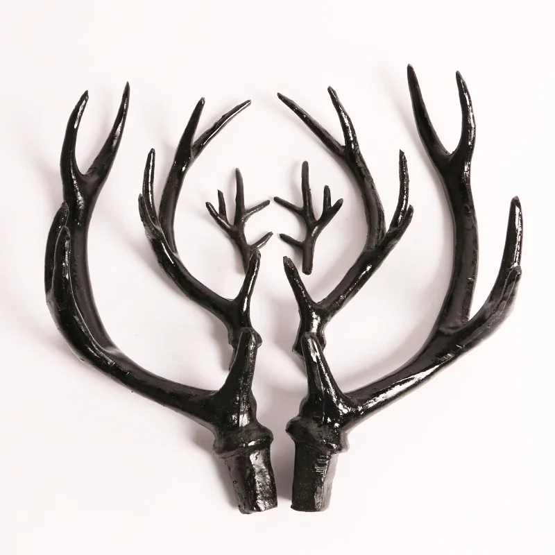 Creative Role Playing Accessories Halloween Prop Simulation Black Antlers Decoration Artificial Antlers Headband Ornament Prop