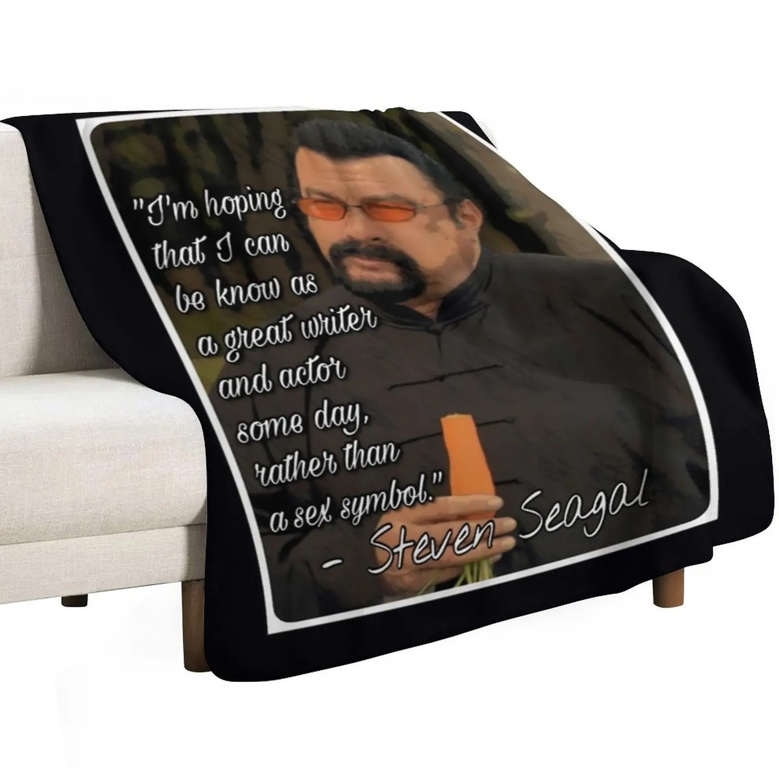 Steven Seagal Sex Symbol Throw Blanket Large Sleeping Bag for babies Moving Hairy Camping Blankets