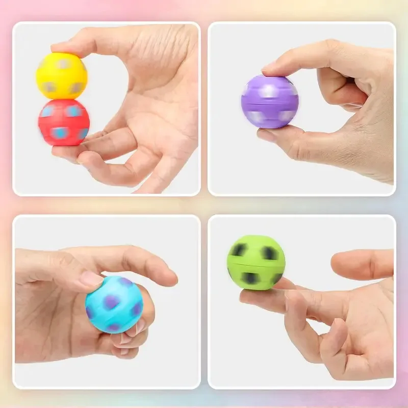 10/20pcs Fidget Spinners Soccer Ball Toy for Kids,Soccer Party Favors Goodie Bag Stuffers,Rotatable Soccer Finger Stress Ball image 2