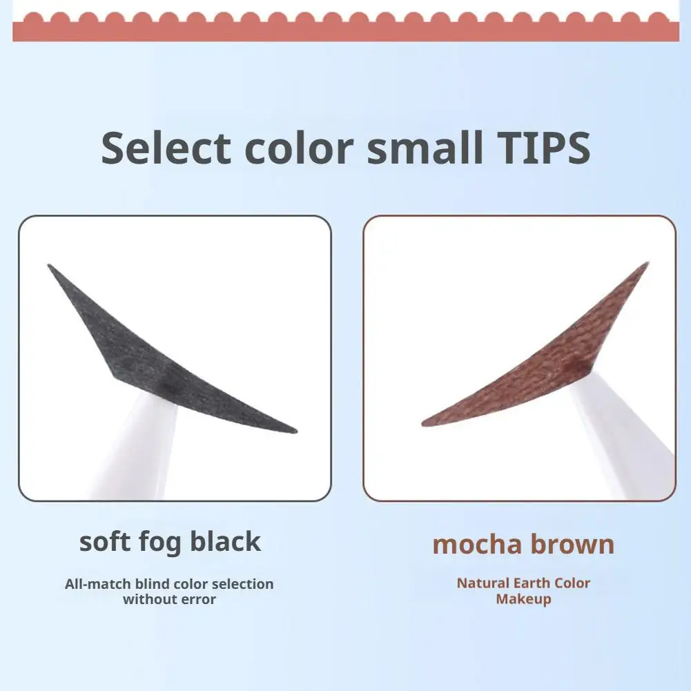아이라이너 스탬프 스티커 방수 브라운 한국 스타일 자연스러운 눈 화장 초보자용 간편한 대칭 아이라이너 씰 스틱