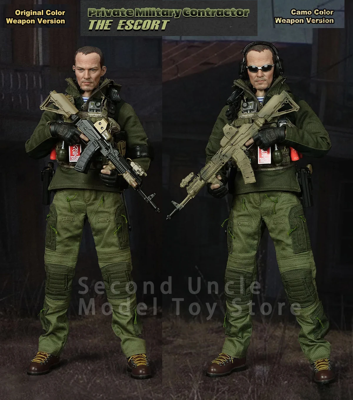 

Easy&Simple ES 26034 1/6 PMC The Escort Two Weapon Color Versions Male Soldier Military Action figure Full Set Model Toys gifts