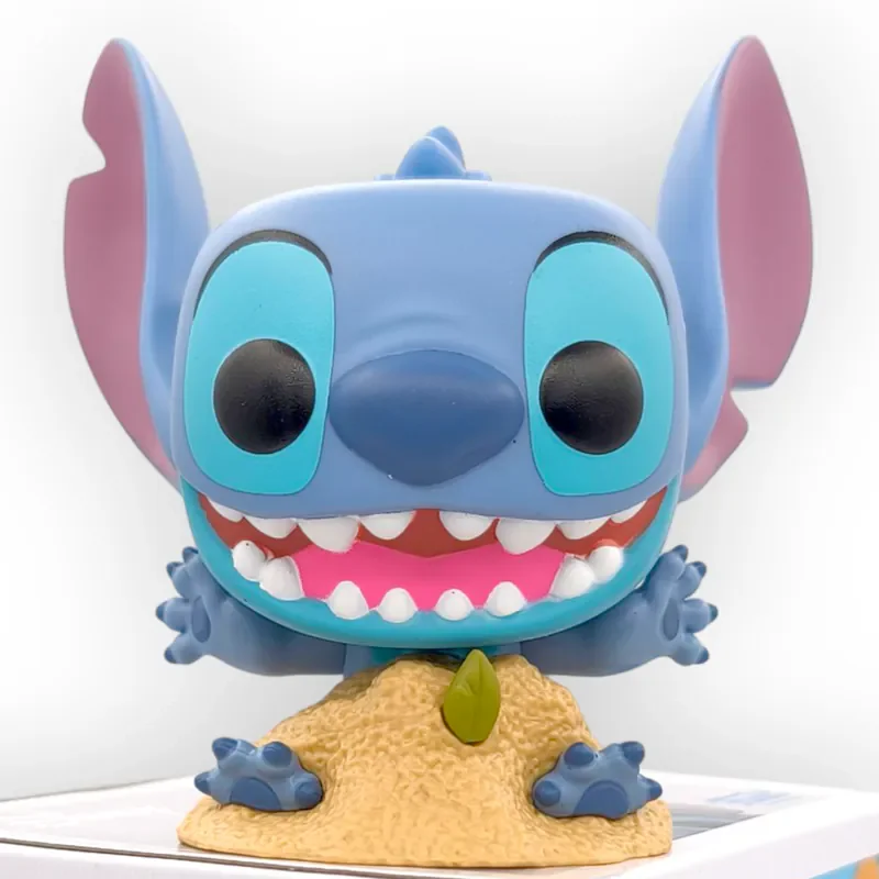 Disney Stitch in Sand Figure #1566 Funko Pop! Official Licensed Limited Edition Vinyl Figures Anime Lilo ＆ Stitch Fans Toy Gift