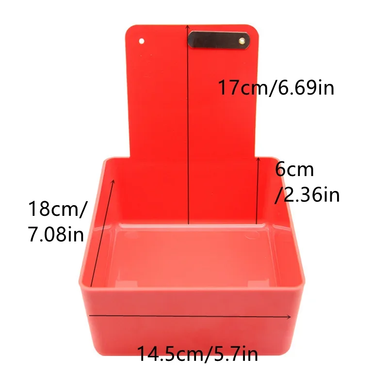 Best Set/ 7pcs Lab Work Pans Colourful ABS Plastic Work Tray Box Durable Storage Case with Metal Clip Holder  for Laboratory
