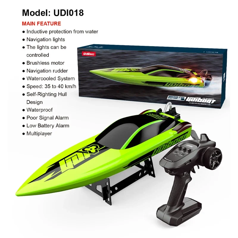 Ud018-918 Brushless High-speed Speed Boat 58cm Full Scale Control System Water-cooled Large Rc Boat Model Toys For Children