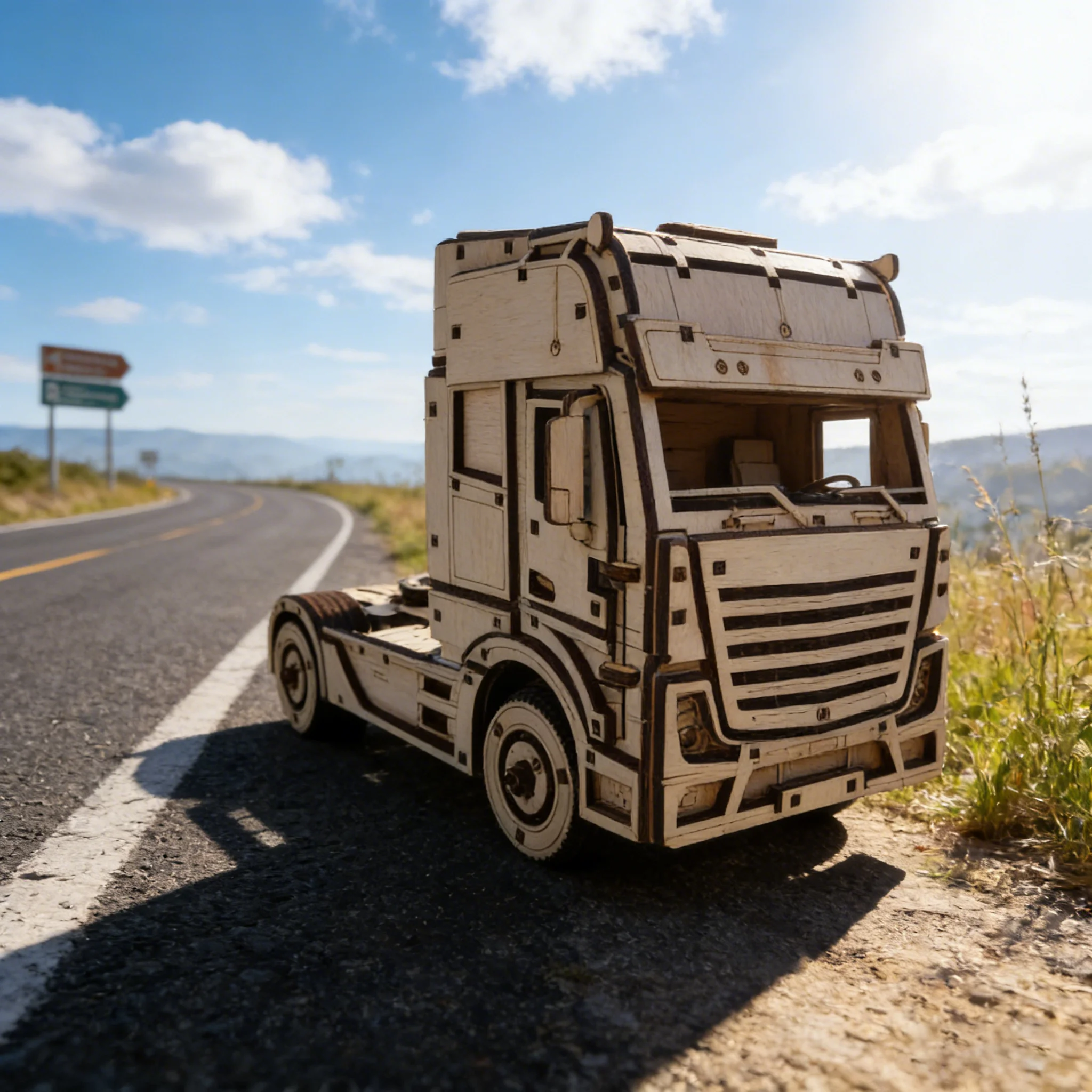 

Деревянный 3D-пазл «Европейский грузовик», набор для сборки своими руками, подарок ручной работы, декор для дома, подарок на день рождения/день святого Валентина