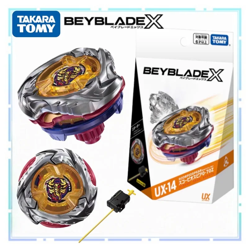 

TOMY Beyblade X UX-14 Scorpion Spear Balanced Battle Gyroscope with Offense and Defense More Durable Boy Toy Holiday Gifts