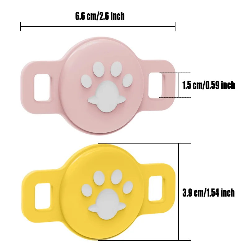 ل Airtag حالة وقائية غطاء سيليكون لطيف مناسبة ل طوق الكلب القط مكافحة خسر المضادة للخدش المضادة للسقوط مستلزمات الحيوانات الأليفة #3