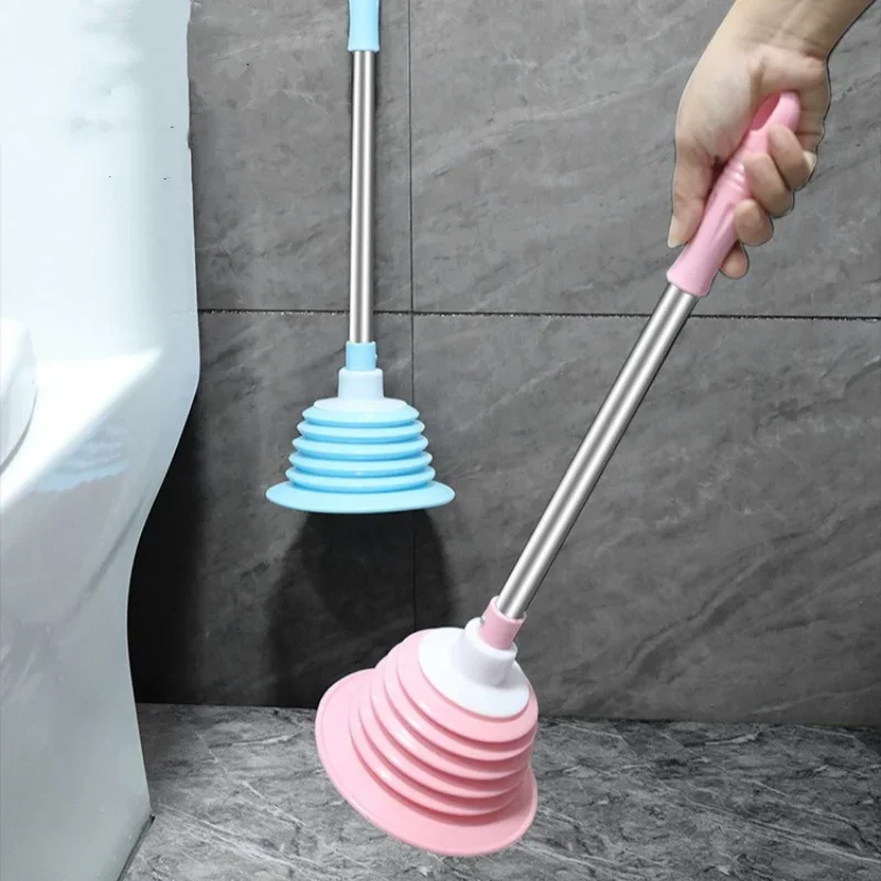 1PC Toilet Plungers Sewer Anti Bloking Tools Sink Bathtub Closestool Drain Pipeline Dredge Suction Cup Bathroom Kitchen Supplies