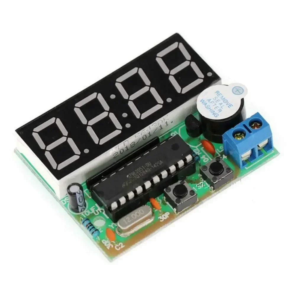 AT89C2051 4-bit Digital Electronic Clock DIY Soldering Practice Soldering Skills DIY Kit Electronic Kit For Self-Assembly