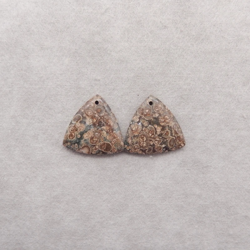 

Handmade Natural Frog's Eye Stone Earring Bead 22x23x4mm 5.5g DIY Jewelry Making Finding