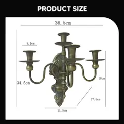 Candelabros de pared portavelas para chimenea, gatos y perros