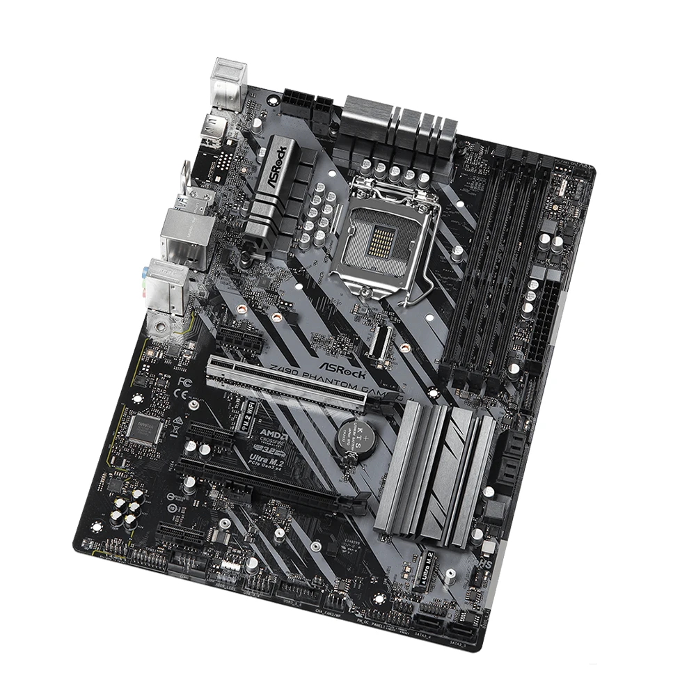 Материнская плата ASRock Z490 для PHANTOM GAMING 4, поддерживает телефон, версии 10400, i5 10300, i3-4400, ЦП LGA1200, DDR4, 3,0 МГц, M.2, NVME, PCIe