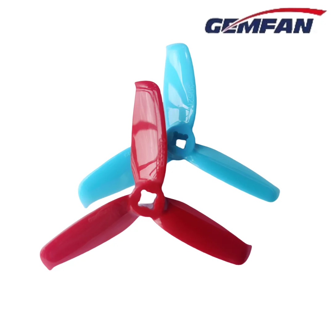 2Pairs Gemfan 3-blade Propeller 3052 3-inch Propeller 100, 110, 140 Wheelbase Fpv Crossing Aircraft Available In Multiple Colors