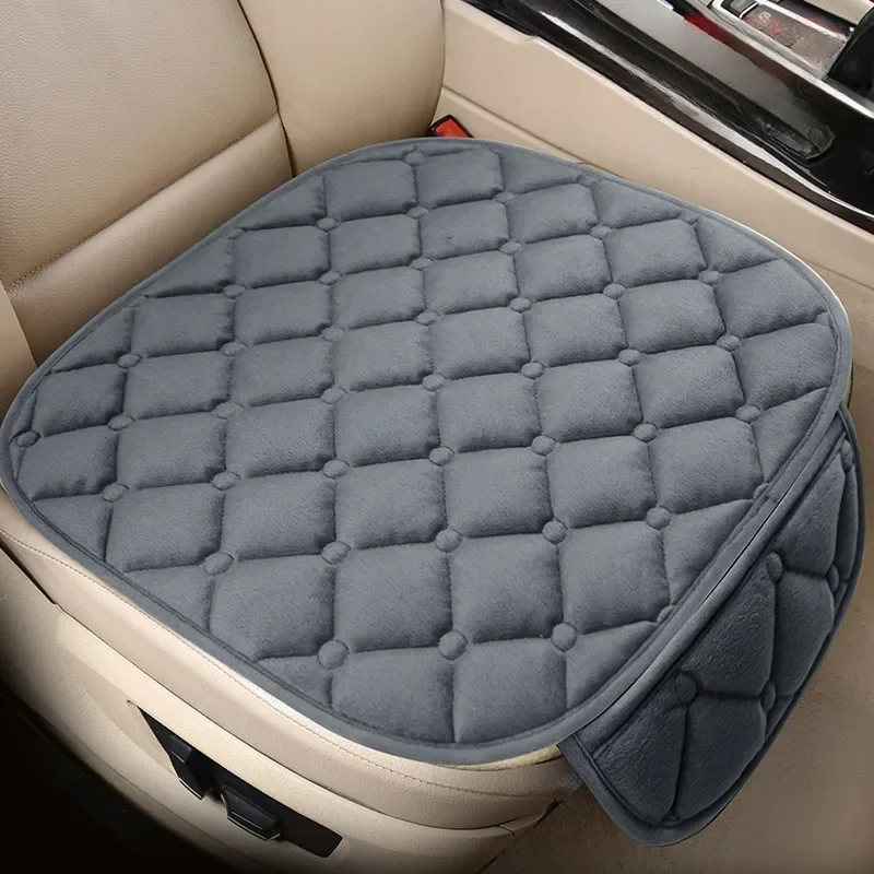 Autositzbezüge Warme Sitze Kissenschutz Plüsch Sitzbezug Herbst Winter Universal für Limousine Fließheck SUV Sitzmatten