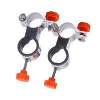 Fishing Chair Clamp Bracket 2pcs High Strength Aluminum Alloy Umbrella Clamp Easy Installation Mount Clip With Adjustable Screw