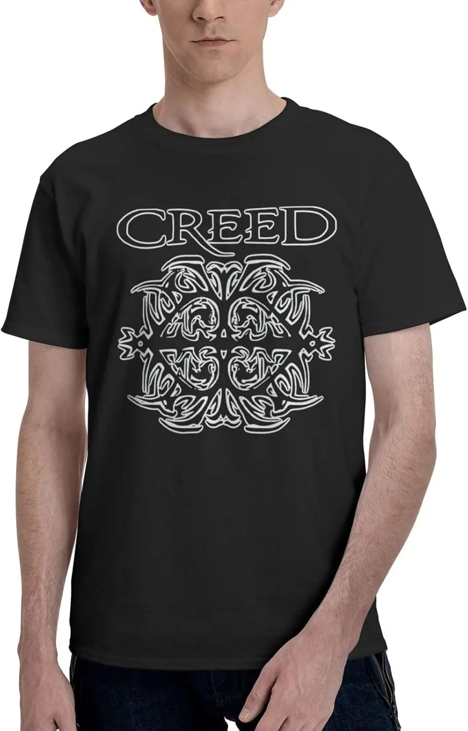 Creed Band Men and Women Music Fans Touring Shirts Fashion Cotton Short Sleeve T Shirts TopBlack