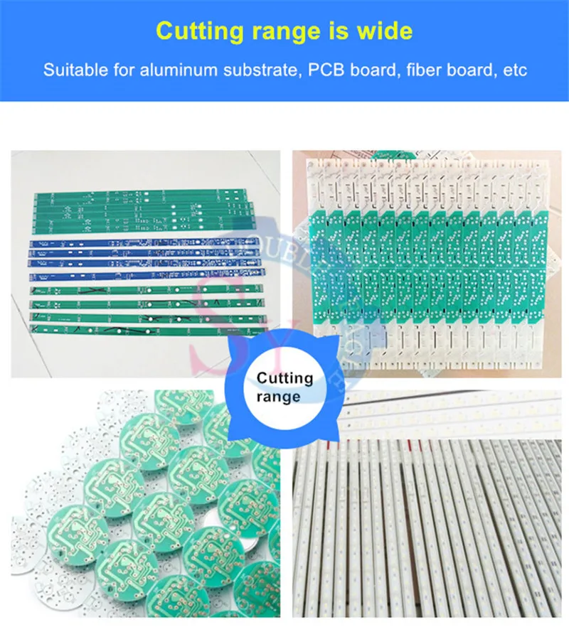 آلة قطع لوحة دارات مطبوعة أوتوماتيكية صناعية/آلة إيداع قطع PCB V/سكين لوحة دوائر كهربائية Fr4 قاطع نوع المشي