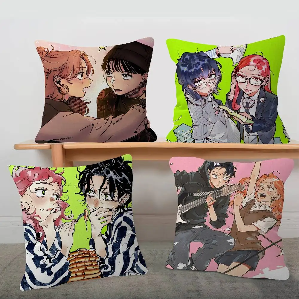 Anime SHE WASN'T A GUY Cute Cartoon L Game Cushion Cover Pillowcase Upholstery Sofa Throw Pillow Home Decor Pillowcas