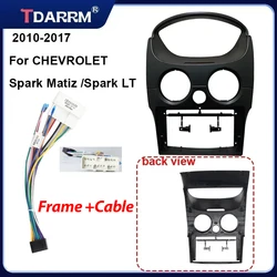 For CHEVROLET SPARK LT 2010-2017 9'' Radio Fascia frame Stereo Panel DVD GPS Player Frame Dash Mount Kit Bezel Car Accessori