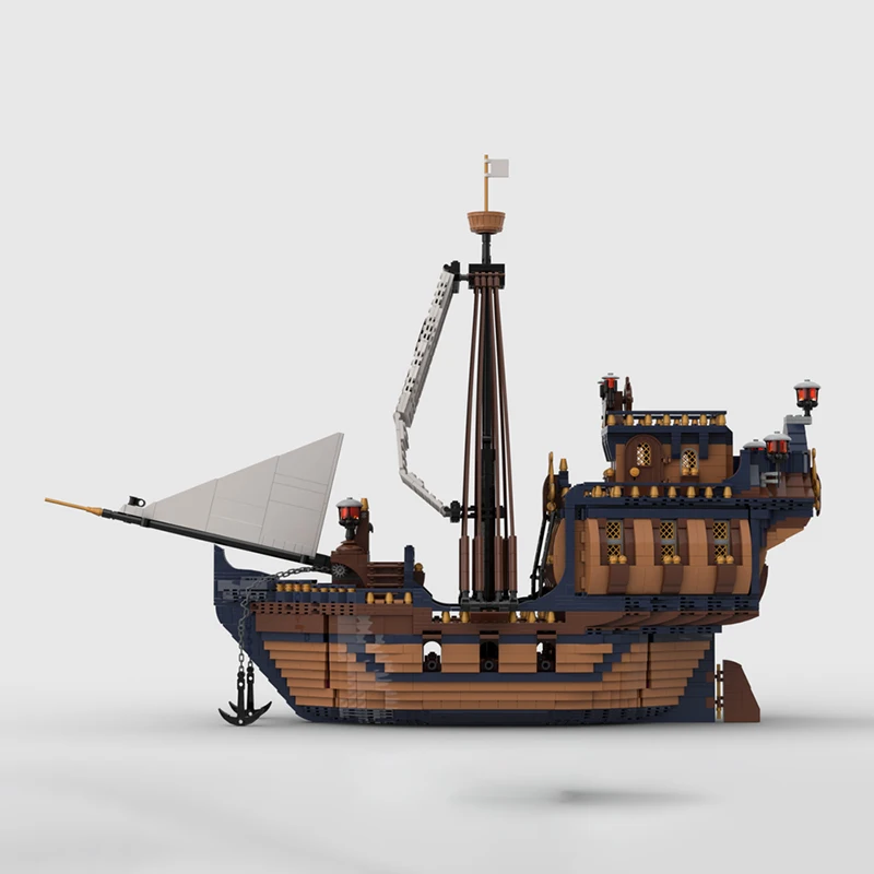 New products, MOC building blocks, navigation models, luxury version of Jock sailboat remake, modular design, DIY puzzle toy set