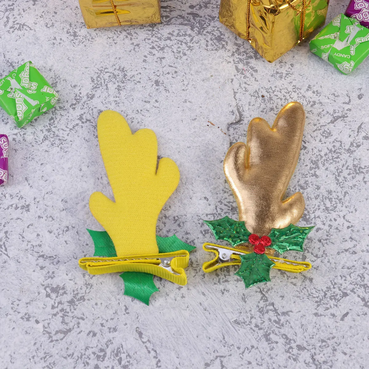 

5 Pair Antler Clips Kids Stylish Deer Horn Design Daily Use Baby Hair Pins Festive Headwear Cute Decorations Girls Hair Care