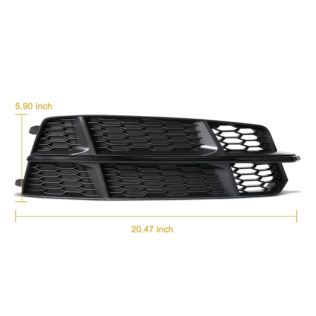 2 Stuks Auto Voorbumper Licht Cover Voor Audi A6 C7 A6L S-Lijn 2015 2016 2017 2018 Mistlamp honingraat Hex Grill 4G 0807681 EEN