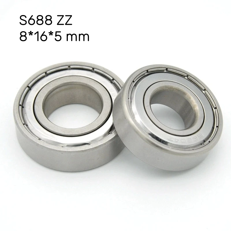 

10pcs S688ZZ Stainless steel ball bearing 8*16*5 mm Ball Bearings High-speed