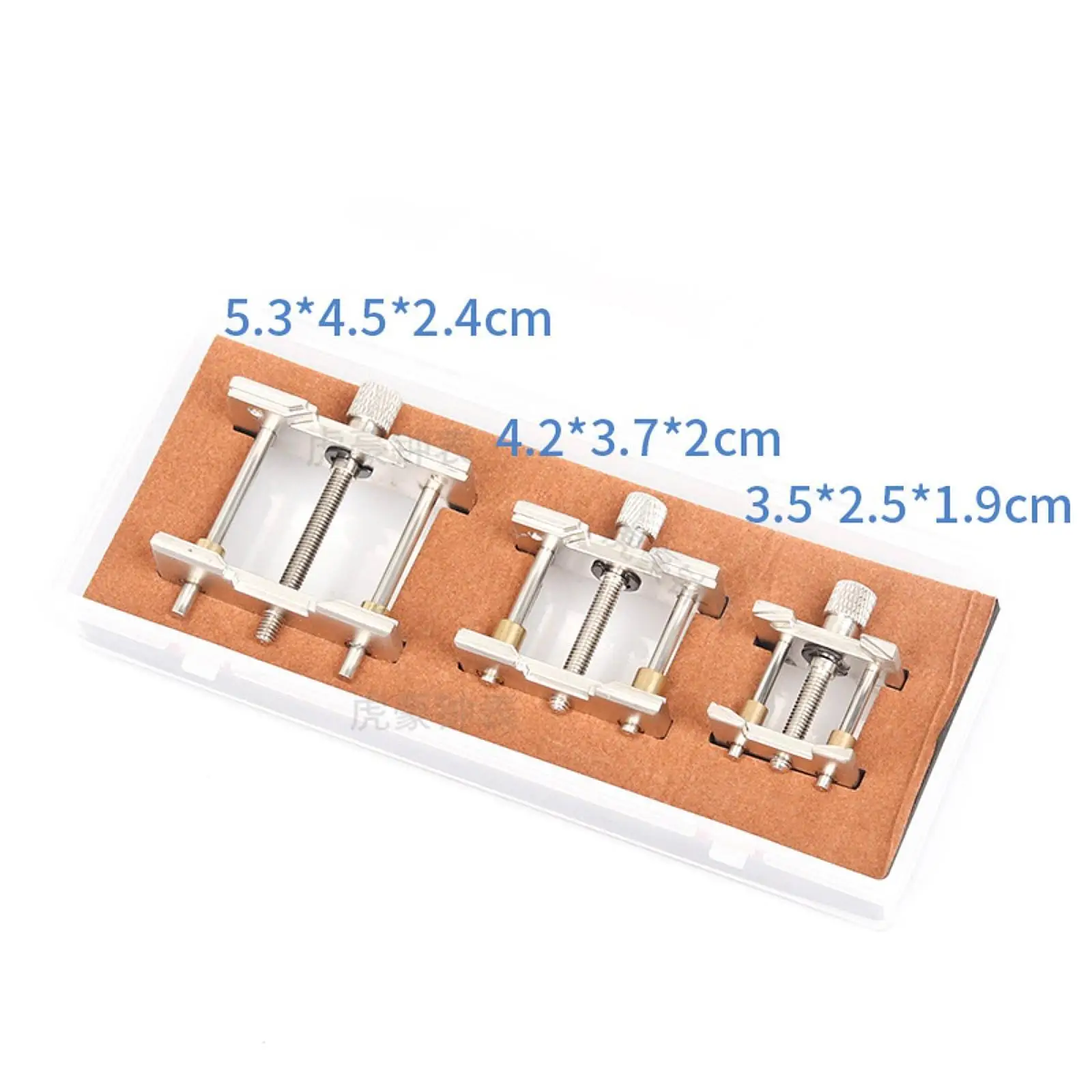 3x Watch Movement Holders Watch Movement Fixed Base Adjustable Screw for Holding