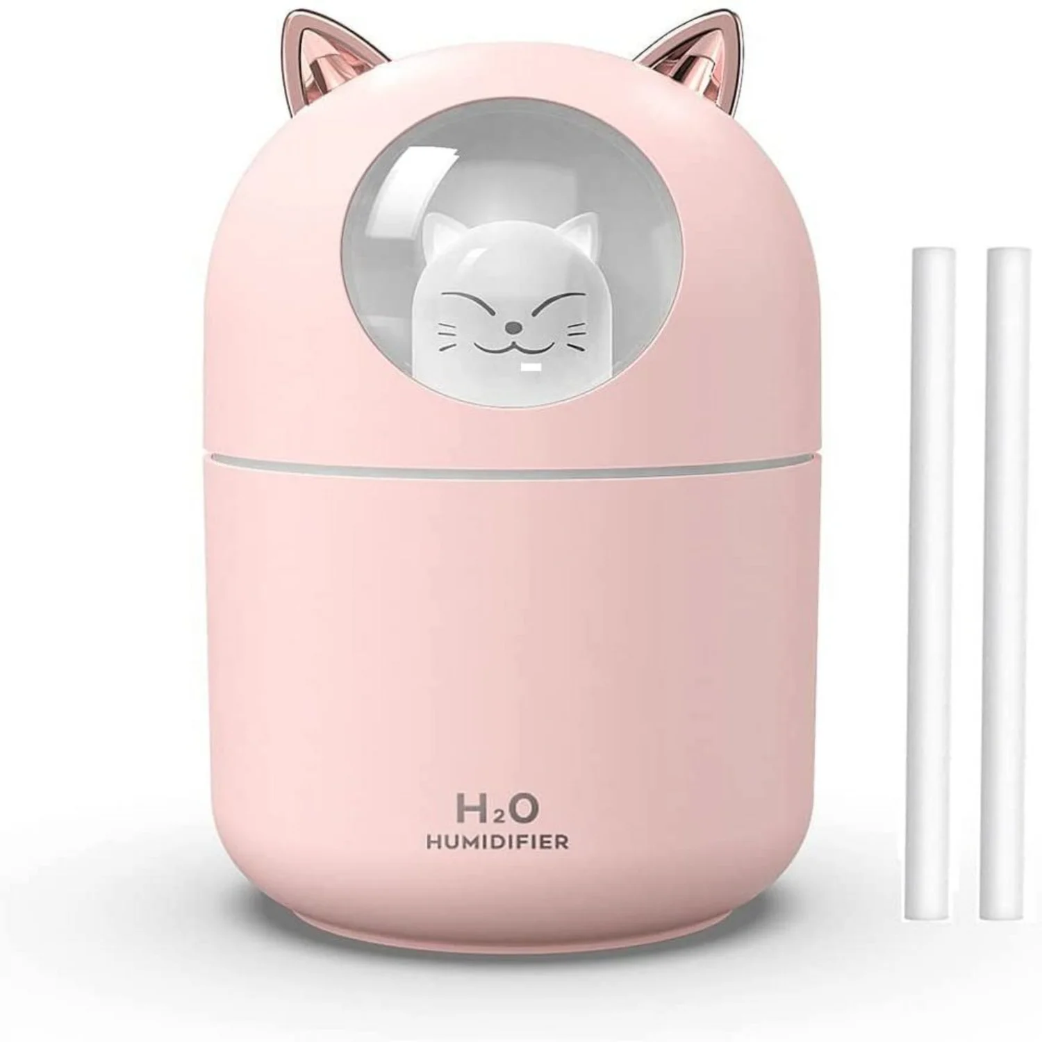 

Мини-увлажнитель с прохладным туманом, 300 мл, ночником, персональным увлажнителем USB, автоматическим отключением, сверхтихий - идеально подходит для домашнего офиса Tra