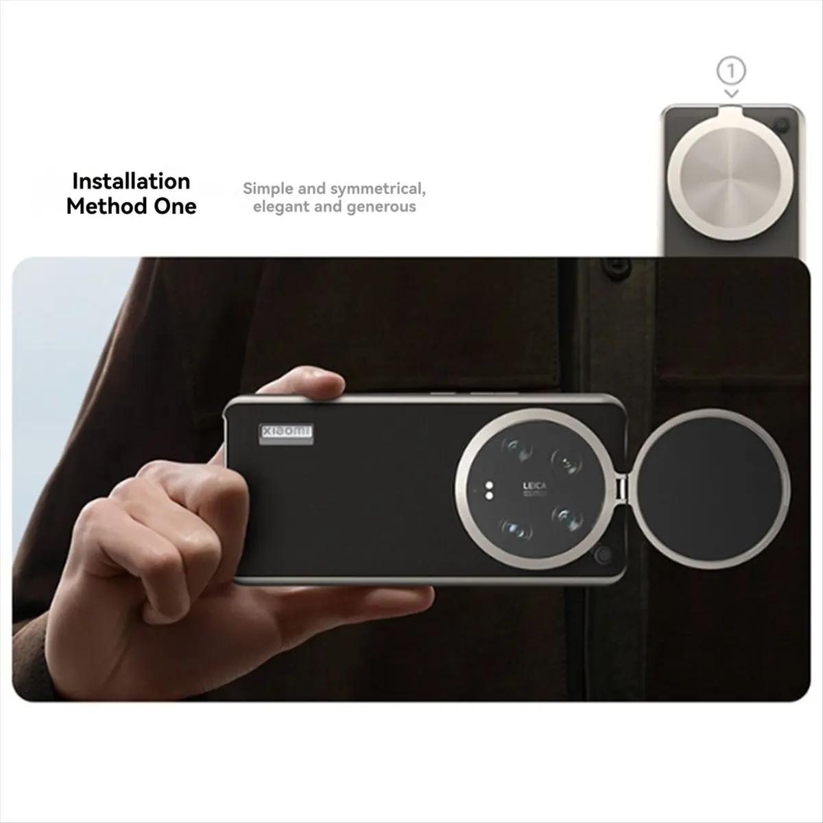 T28C Flip Lens Cap Waterproof Protection Support Lens Cover for XIAOMI 14Ultra Mobile Phone Camera Shoot Accessories