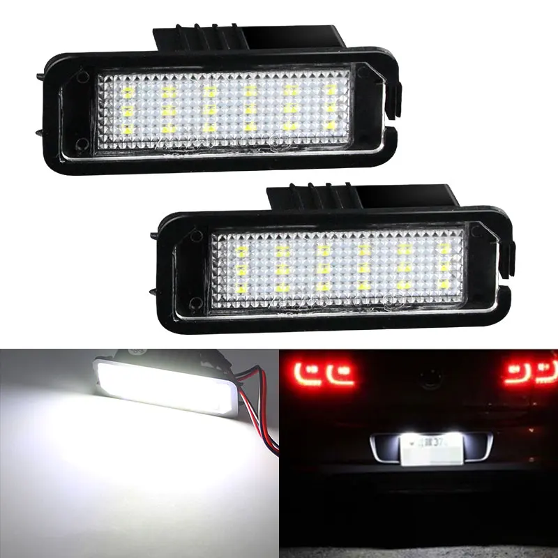 2Pcs Canbus White L… - image