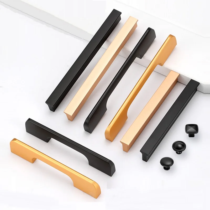 600-1200mm Aluminum Alloy Wardrobe Handle Cabinet Door Handle American Single Hole Drawer Cabinet Handle Furniture Door Handle