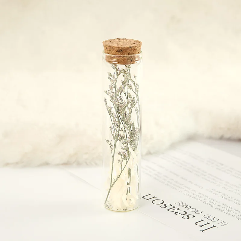 

Mini Dried Flowers Eucalyptus/Daisy Wishing Drifting Bottle Preserved Flower Valentine's Day Gift Wedding Party Decoration