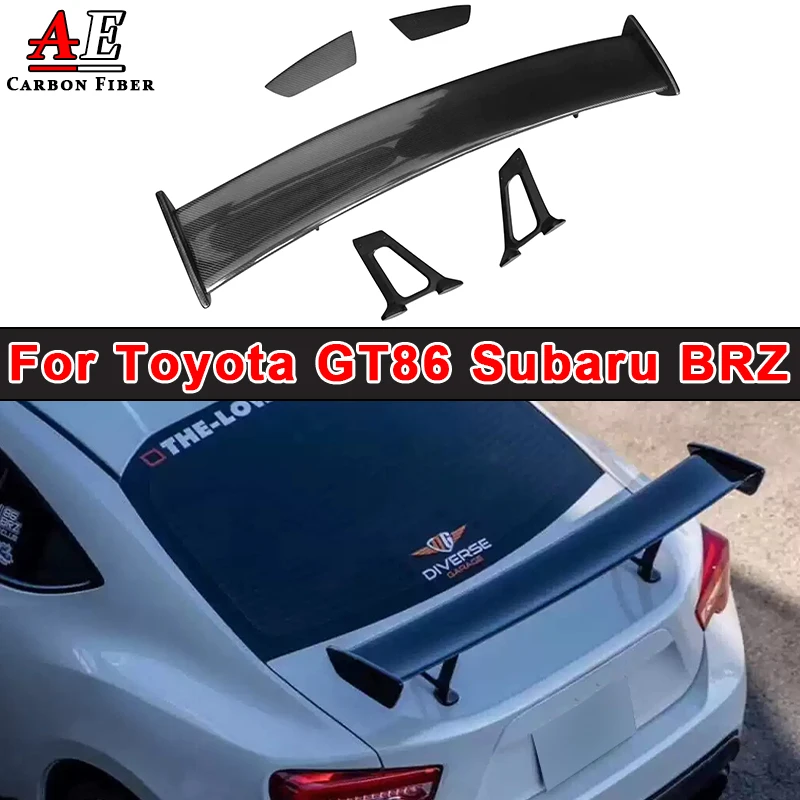 For Toyota GT86 Subaru BRZ STI style 2012-2019 Carbon Fiber Rear Trunk Boot Wing Rear Spoiler Cover Car Styling Accessories