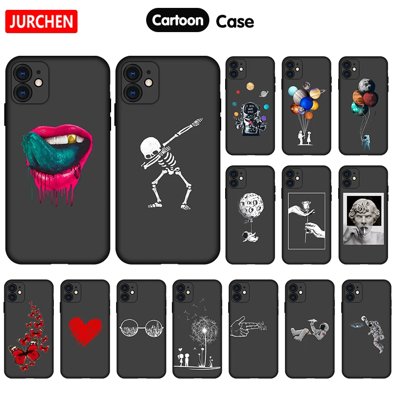 JURCHEN 3D Relief Custom Silicone Case For OPPO A36 A76 A96 A57 Reno7 Reno8 Find X5 Lite Reno 7 8 Pro Plus SE 5G Cartoon Print