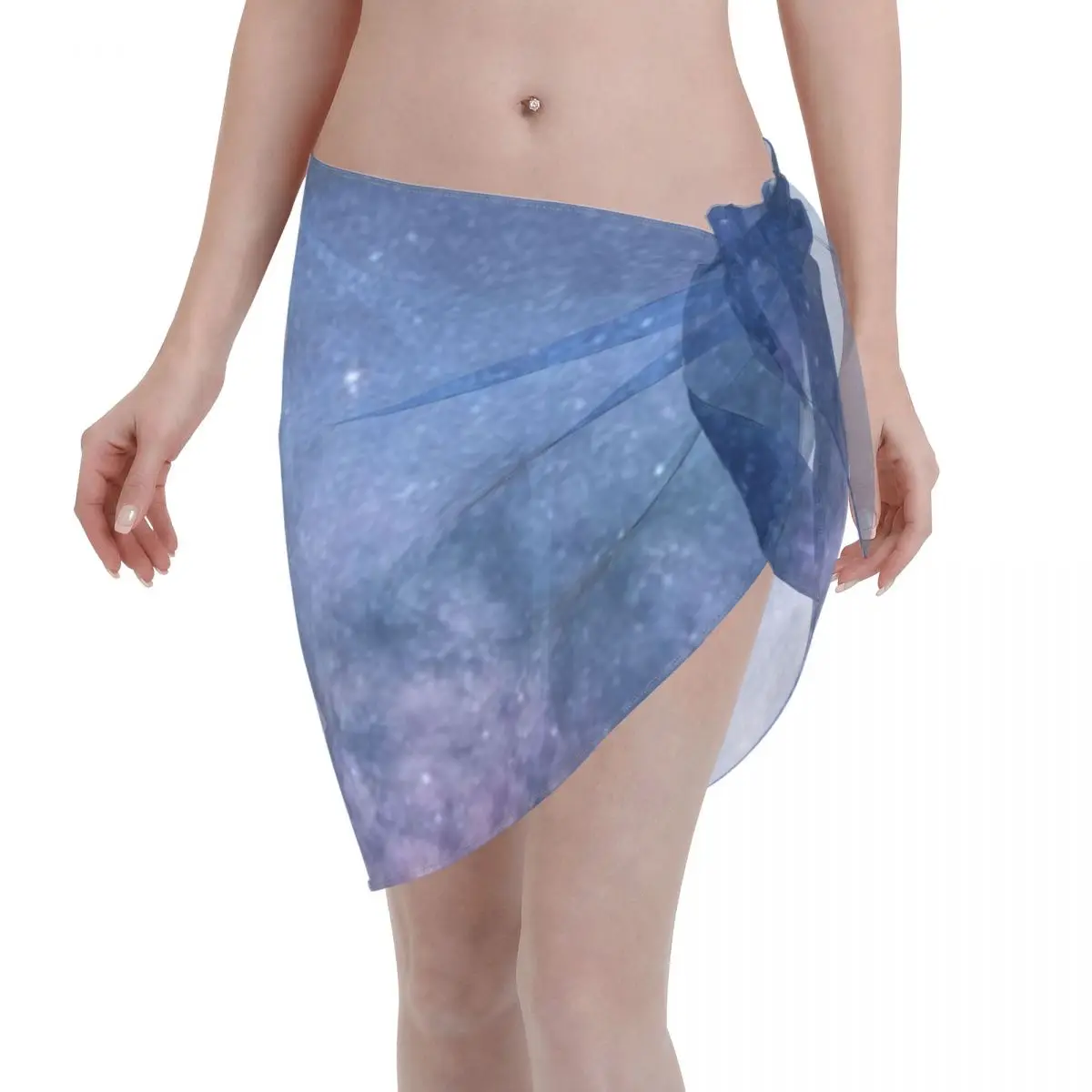 

Promotion Starry Night Galaxy View Purple Pink Sky Shiny Bestseller Women's Beach Wrap SkirtBeach Wellness Yoga Cover Up Pareo