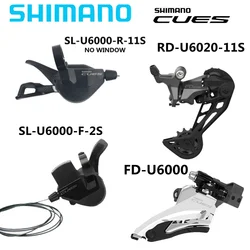 SHIMANO CUES U6000/U6020 2x11 Speed Right Shifter SL-U6000 RD-U6000 U6020 Rear Derailleur For Mountain Bike Bicycle Original