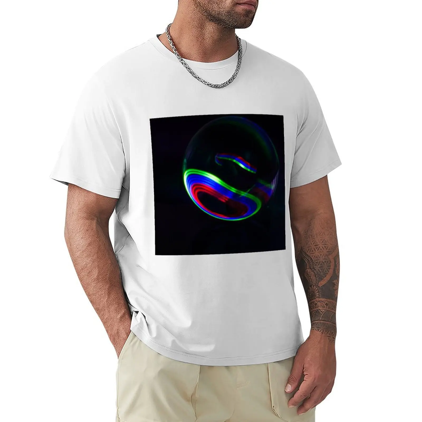 The Light Painter 8 T-shirt shirts graphic tees for a boy Aesthetic clothing men workout shirt