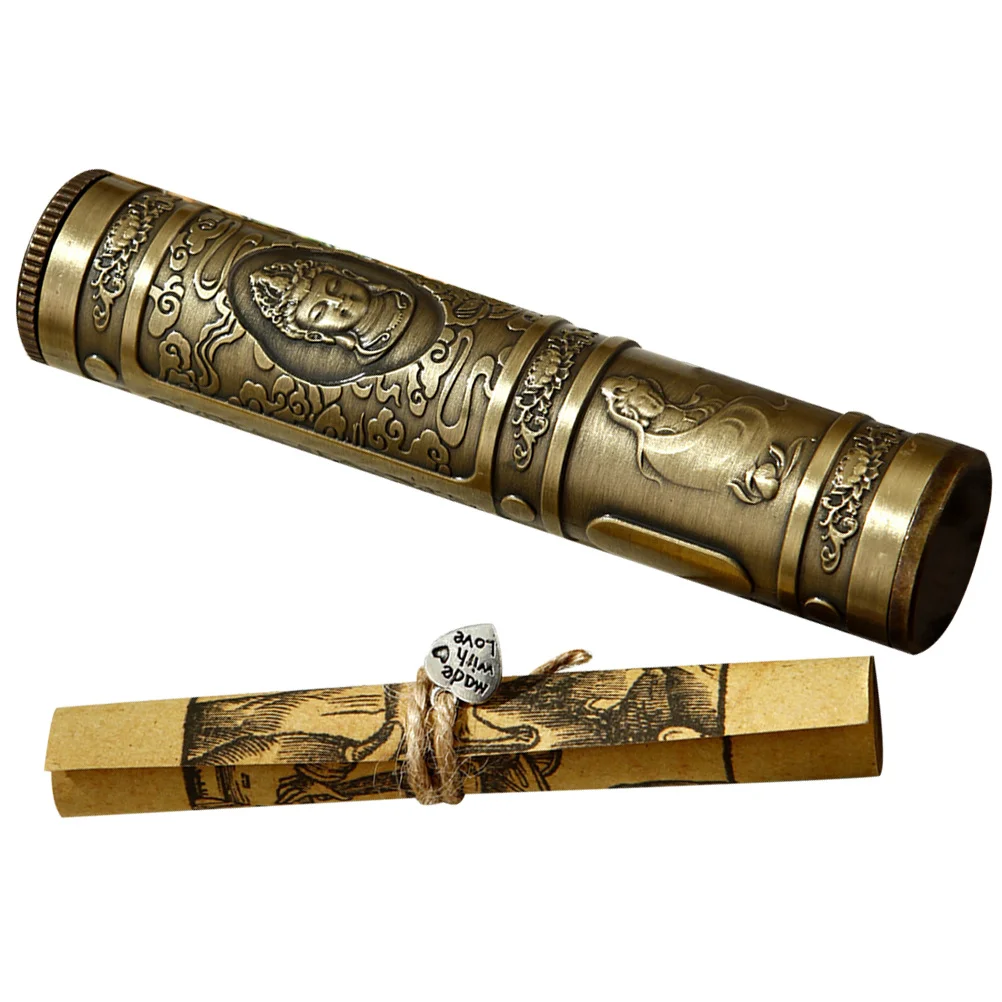 1 مجموعة من أنبوب التمنيات المعدني اليدوية نعمة أوراق التخزين الزخرفية للحزب هدية عطلة عيد ميلاد ديكور المنزل أتمنى