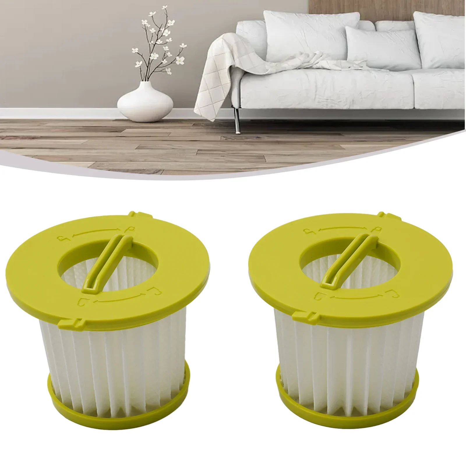 

Easy To Use Filter 2 X Sweeper Parts Hand Vacuum Cleaner Replacement Filter Household 2pcs Filter Floor Cleaning