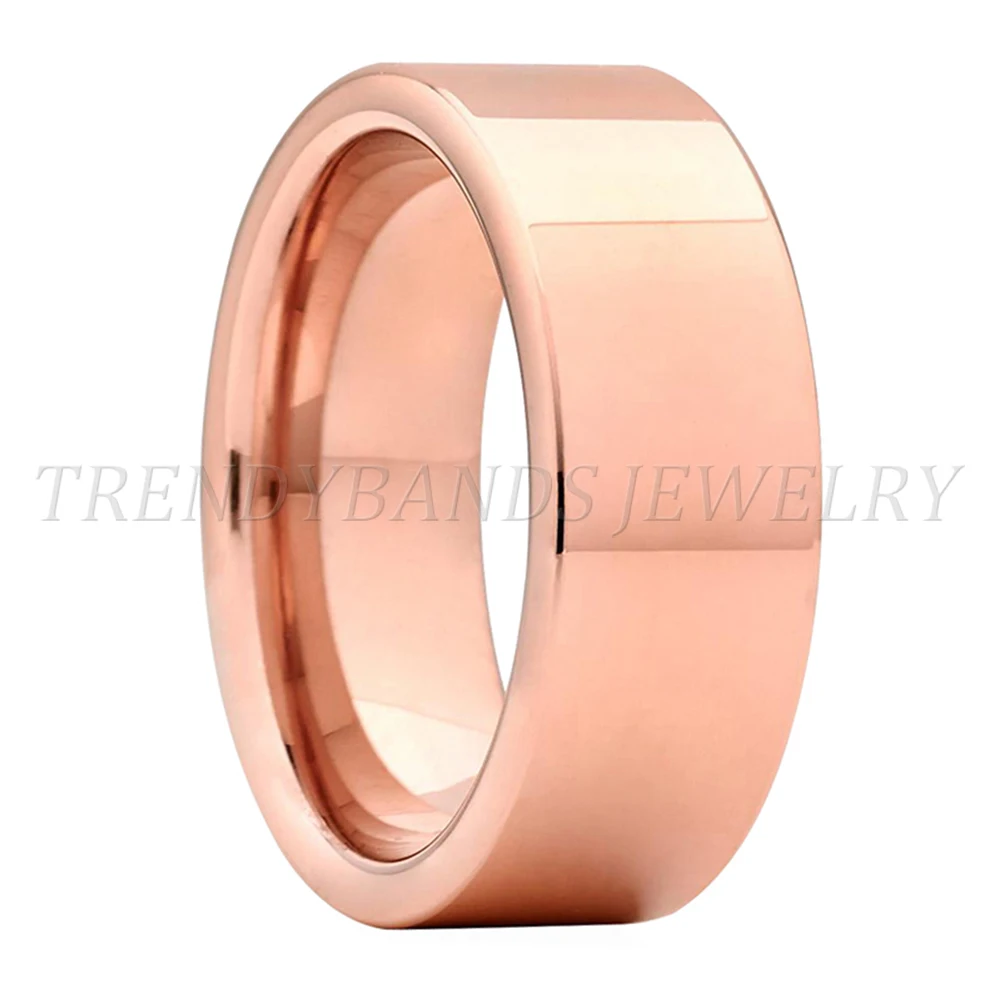 6mm 8mm Damen Herren Wolframcarbid Ring Ehering Großhandel Paar Jubiläumsgeschenk Hochglanzpoliert Glänzend Comfort Fit – Detail 11