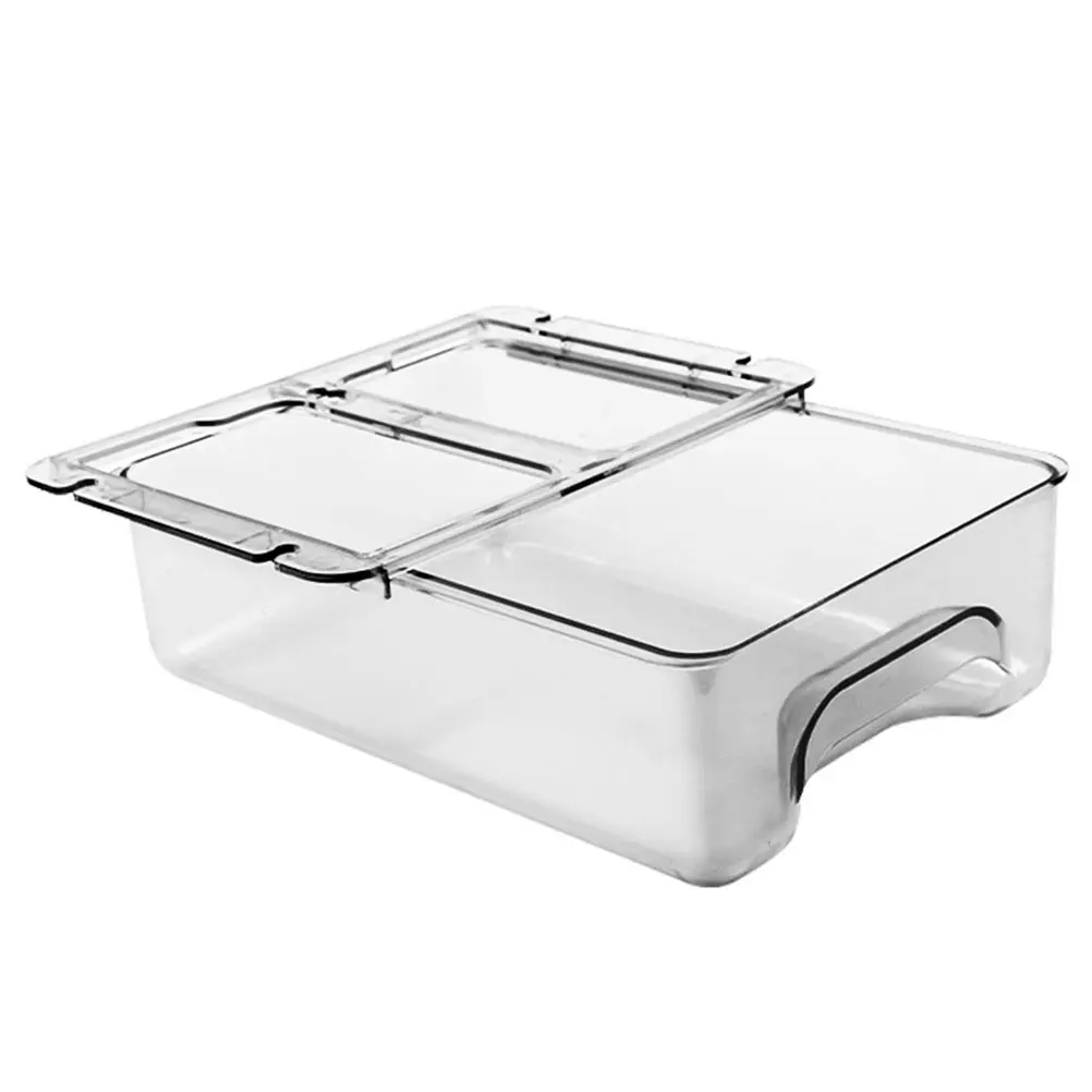 

1Pc Under Desk Stationery Organizer Drawer Box Portable Sundries Holder Transparent Design Desktop Storage