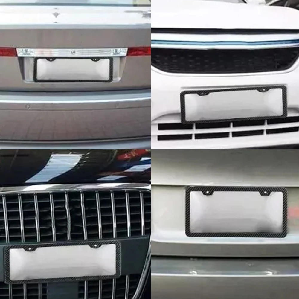 Рамка для номерного знака из углеродного волокна, 31 х16 см