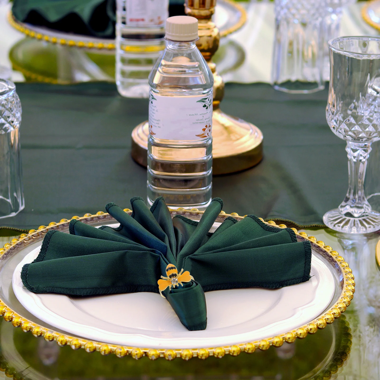 

6pcs Napkin Rings Alloy Material Reusable Elegant Table Decorations Banquet Accessories Napkins Neat Kitchen Bar