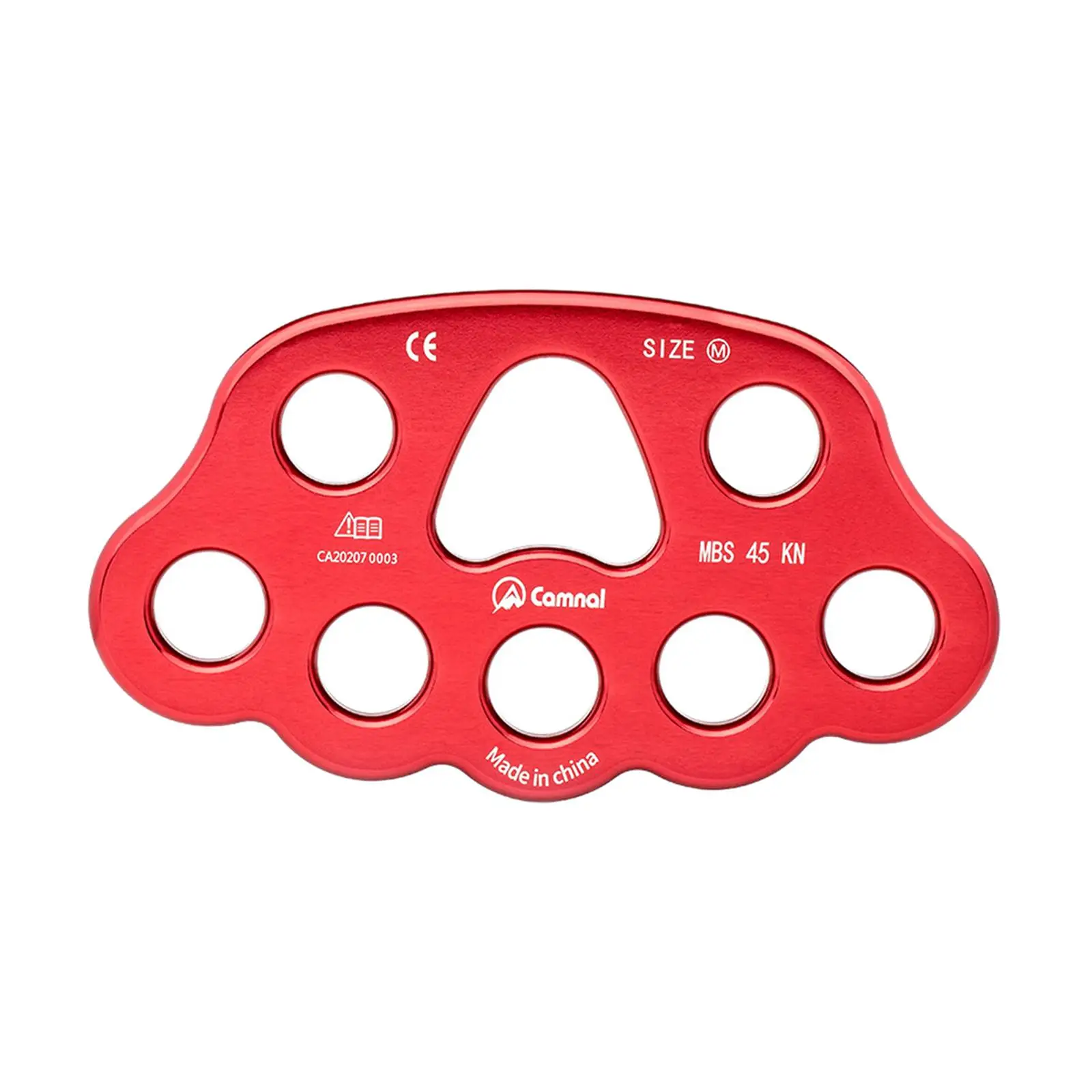 45KN 8 Holes Leg Rigging Plate Large Anchor Multipliers Connector Equipment for Rope Rappelling Equipment
