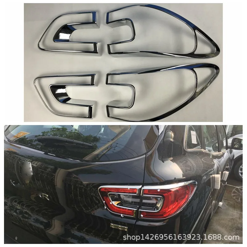 

For Renault Kadjar 2017 Car Accessories Rear Trunk Tail Lamp Cover Abs Car Stickers Styling